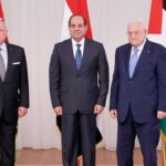 السيسي والعاهل الأردني يلتقيان عباس في القمة الثلاثية